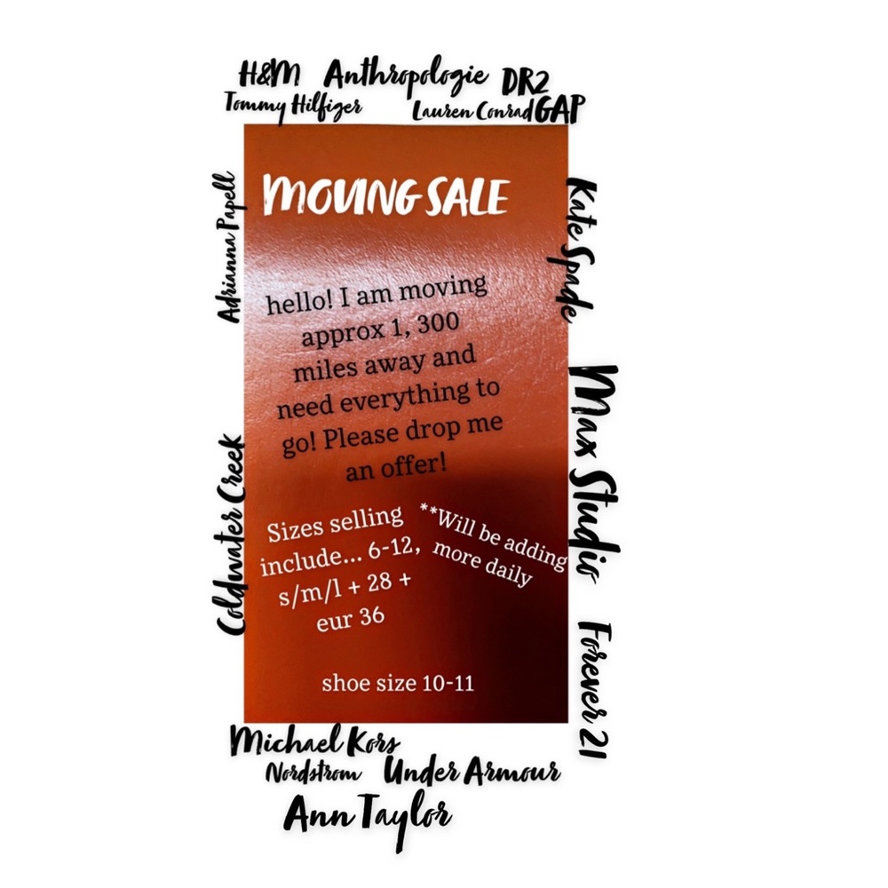 MOVING SALE